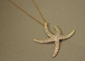 14k Gold Diamond set Sea Star