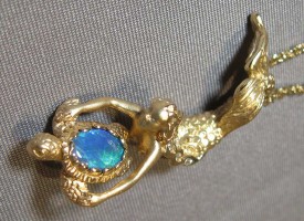 Gold Mermain and Gemstone Sea Turtle